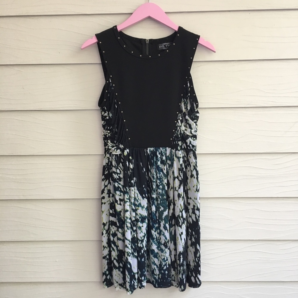 Evil Twin Black Tie Dye Dress